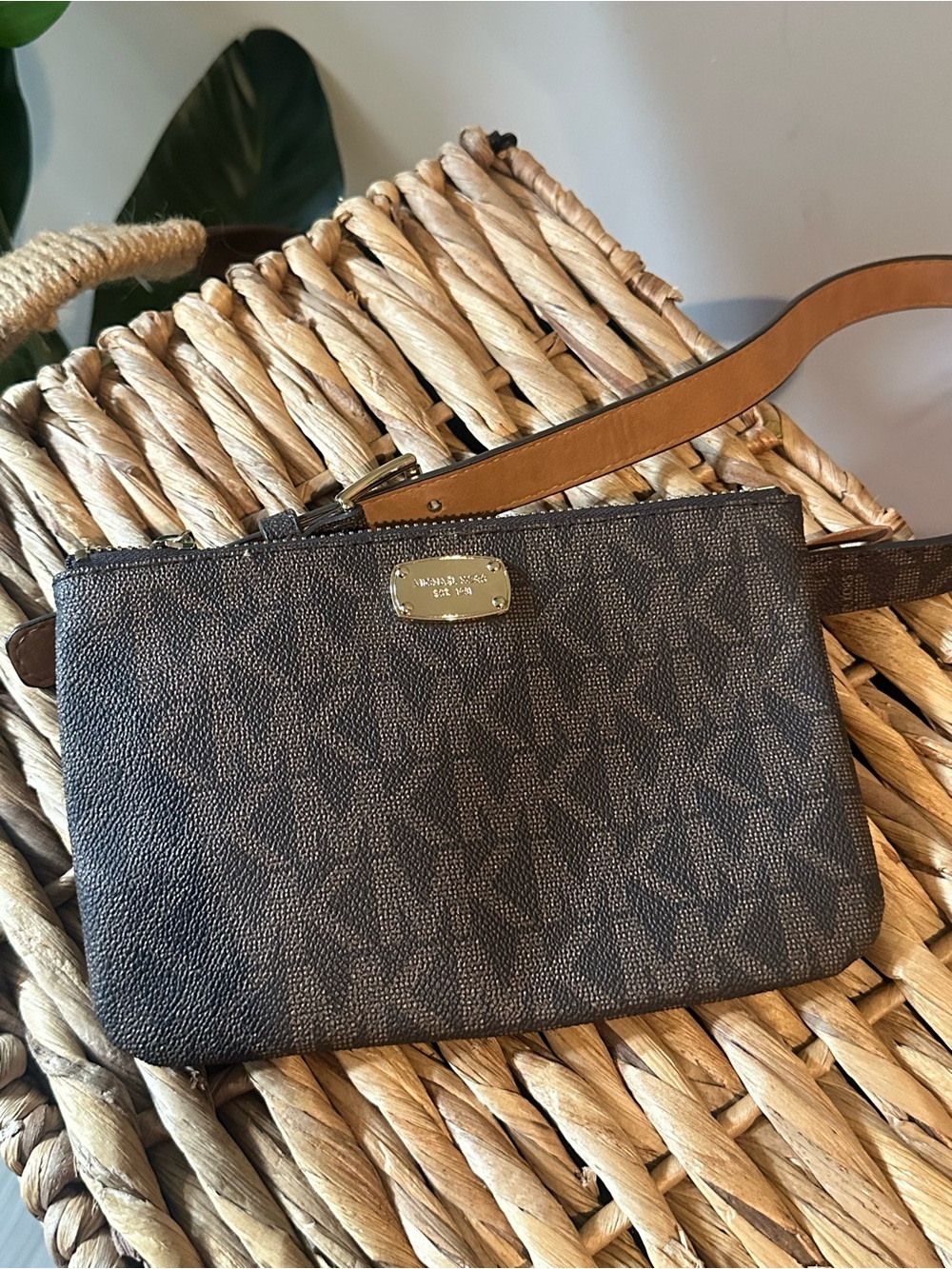 Michael Kors Brown Signature belt bag